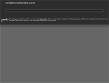 Tablet Screenshot of cellphonelocker.com
